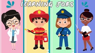 LEARNING about JOBS 🌟 VOCABULARY JOBS for KIDS [upl. by Autum]