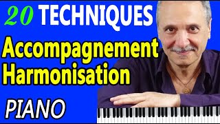 20 techniques progressives pour harmoniser et accompagner au piano TUTO PIANO [upl. by Fleisher]