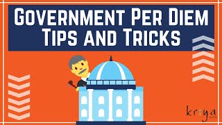 Government Per Diem  Revenue Management Tips [upl. by Inaleon976]