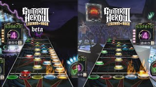 Guitar Hero 3 Beta  quotThrough The Fire and Flamesquot Chart Comparison Expert Guitar [upl. by Lustick]