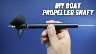 How to Make RC Boat Propeller Shaft  DIY [upl. by Arte]