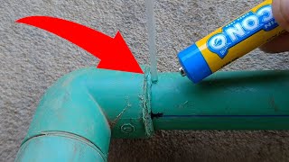 Very few people know how to fix PVC prc pipe or leaking with 15V Battery [upl. by Naltiak]