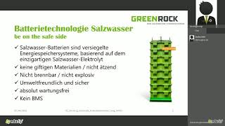 GREENROCK  Webinar  Produktpräsentation vom 19062019 [upl. by Nojram]