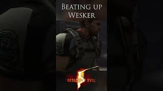 Beating up Wesker residentevil wesker [upl. by Tdnerb956]