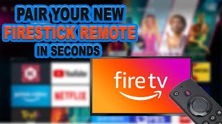 How To Pair your New Amazon Firestick Remote without the Old Remote guide [upl. by Sinnek]