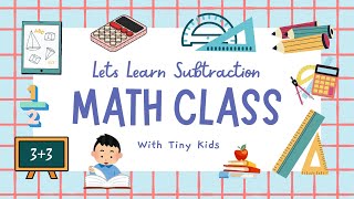 Step by Step Math Subtraction Tutorial for Preschoolers 📚 [upl. by Kwabena560]