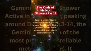 The Kinds of Meteor Shower Part 1 meteor star radiant earth asteroid shorts viralshorts [upl. by Maudie557]