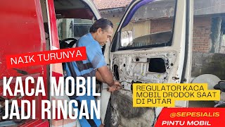 cara mudah membuat kaca pintu mobil jadi ringan banget granmaxmodifikasi [upl. by Olsson]