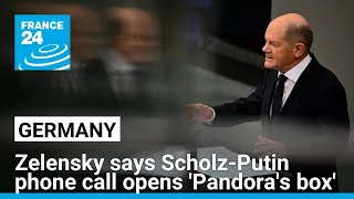 ScholzPutin phone call opens Pandoras box Zelensky says • FRANCE 24 English [upl. by Page289]