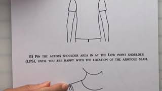 Shoulders too Wide  Option 2  How to fix wide shoulders on your sewing pattern [upl. by Eidassac914]