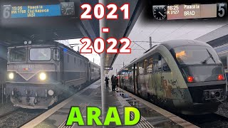 MERSUL TRENURILOR 2021  2022  Prima zi la stația CF Arad [upl. by Ycnuahc]