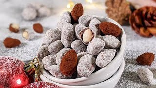 Amandes au chocolatFriandise de Noël comme au marché de Noël 1 goûter en famille pour les vacances [upl. by Eimat]