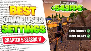 The BEST Game User Settings in Fortnite Chapter 5 🔧✅ FPS BOOST  0 Input Delay [upl. by Linus]