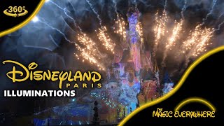 VR 360 Disneyland Paris Illuminations [upl. by Anirtek]