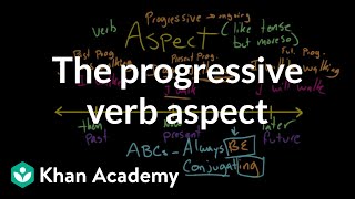 Progressive Aspect  The parts of speech  Grammar  Khan Academy [upl. by Anwahsak]