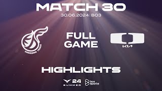 Full Highlights KDF vs DK  Match 30  LCK Mùa Hè 2024 [upl. by Eednus]