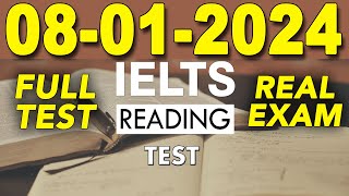 IELTS READING PRACTICE TEST 2024 WITH ANSWER  08012024 [upl. by Chiarra]