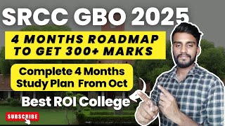 SRCC GBO 2025 I Start Preparation From October I Study Plan I Preparation Tips I Cutoffs I Placement [upl. by Cheadle]