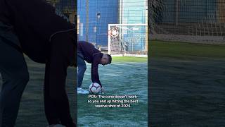 Best swerve shot of 2024 football soccer [upl. by Nerrag]