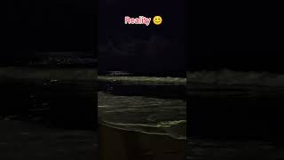 Bioluminescence Expectation vs Reality shortsfeed ytshorts bioluminescence beach moonlight [upl. by Masson]