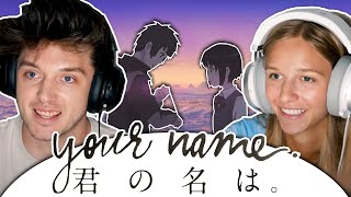 Showing my Little Sister her first Anime Kimi no Na wa  Your Name Reaction [upl. by Nerot]