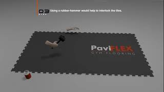 Interlocking Tiles Installation Guide by PaviFLEX Gym Flooring [upl. by Ulrich]