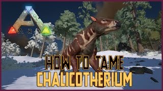 How To Tame Chalicotherium  Ark Survival Evolved [upl. by Neelyk]