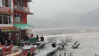 snowfall start in khajjiar ❤️ [upl. by Elton]