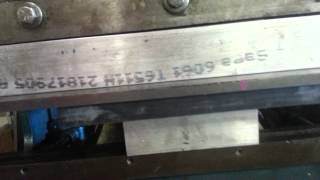 Rubber press forming of rib [upl. by Jakob]