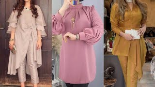 stylish boutique style kurti designs 2022  trendy plain kurti tops frocks  plain kurti designs [upl. by Sanjay]