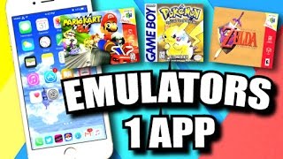 iOS 9  933 Jailbreak ALLINONE Emulator App Play GBA NDS PSP N64 SNES Games on iPhone [upl. by Shorter]