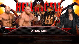 WWE  Fatal  4 Way match Goldberg Vs Brock Lesnar Vs Boogeyman Vs Undertaker Full Match 2k24 [upl. by Atinahs156]