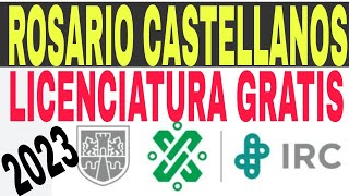 Convocatoria Rosario Castellanos 2023 Licenciaturas gratis aquí [upl. by Beaudoin781]