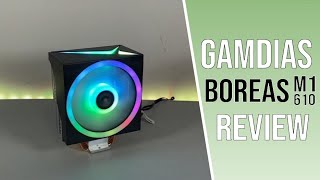 Gamdias Boreas M1 610 Cooler Review  Stunning Budget RGB Air Cooler [upl. by Ahsoyek]