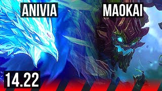 ANIVIA vs MAOKAI TOP  KR Master  1422 [upl. by Idroj296]