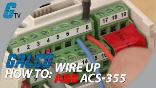 How to Wire Up IO on ABB ACS355 AC Drive for ABB Standard Macro [upl. by Leonid]