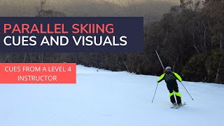 Parallel Skiing Demonstration  Cues and visuals [upl. by Dinin924]