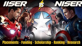 IISERs vs NISER Comparison  Placement Fees Ranking IAT amp NEST Exam [upl. by Bertasi]