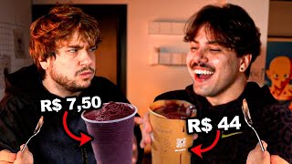 Chamei o Brino só pra gente provar Açaí caro vs Açaí mais barato [upl. by Asirralc]