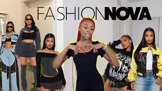 FASHIONNOVA TRENDY OUTFITS TRY ON HAUL — Two Piece Sets Hoodies Denim amp MORE cute af 💛 [upl. by Emmalee599]