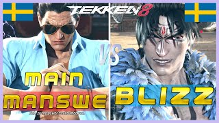 Tekken 8 ▰ MainManSwe Kazuya Vs Blizz4RD Devil Jin ▰ Ranked Matches [upl. by Haimehen]