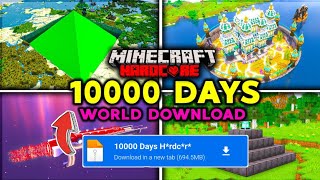 BulkyStar 10000 Days Minecraft Hardcore World Download For MCPE  BulkyStar [upl. by Savill]