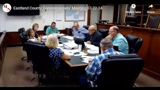 Eastland County Commissioners Meeting 112524 [upl. by Eked]