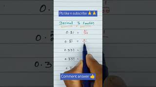 decimaltofraction decimal shorttrick maths mathstricks [upl. by Gifferd]