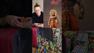 Power of Bajrang Baan 💥 Hanuman ji Cube art 💥 New Trend viral shorts [upl. by Jethro]