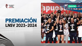 ¡ALIANZA LIMA CAMPEÓN Ceremonia de premiación de las mejores de la LNSV 20232024 👋🏐🏆 [upl. by Niran685]