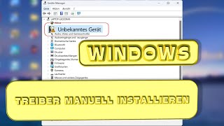 Notebook Treiber manuell installieren in Windows im GeräteManager [upl. by Bauske225]