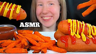 ASMR CORN DOGS MUKBANG EATING SOUNDS [upl. by Resee765]