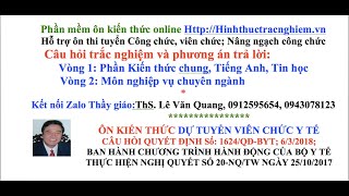 Y TẾQUYẾT ĐỊNH 1624QĐBYT 632018CHƯƠNG TRÌNH HÀNH ĐỘNG CỦA BỘ Y TẾ NQ SỐ 20NQTW25102017 [upl. by Renmus541]