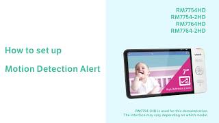 Set up Motion Detection Alert  VTech RM7754HD RM77542HD RM7764HD RM77642HD [upl. by Quarta]